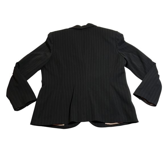 Style & Co. Stripe Stretch Blazer Size 16 Office Professional Workwear Career - Picture 2 of 7